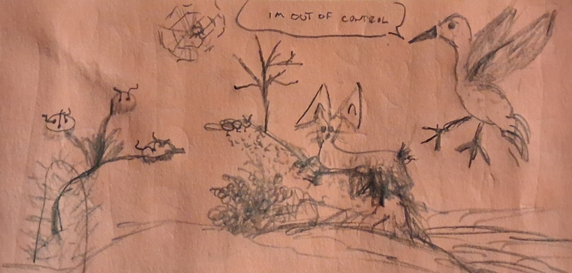I'm Out of Control — sketch by Dan Stout aka BoxYourBuddy