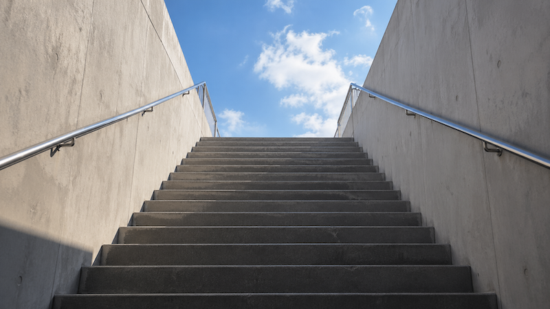 The Stairs and a Snail Got in the Way